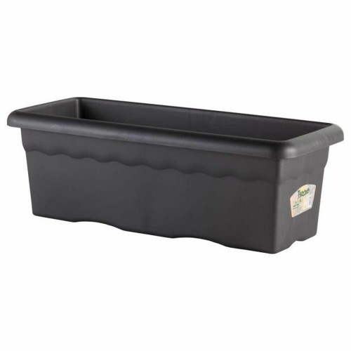 Банка Plastiken Planter 80 x 26 cm Прямоугольный Антрацитный image 1