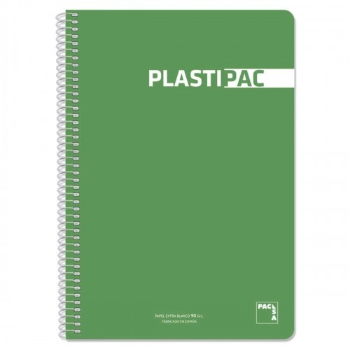 ноутбук Pacsa Plastipac 80 Листья Din A4 Светло-зеленый (5 штук) image 1