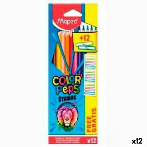 Цветные карандаши Maped Color' Peps Strong Разноцветный 12 Предметы (12 штук) image 1