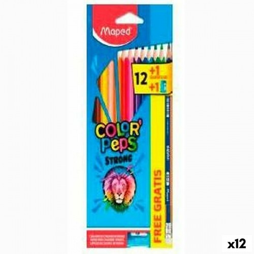 Цветные карандаши Maped Color' Peps Strong Разноцветный (12 штук) image 1