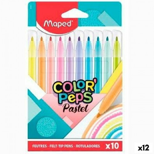 Набор маркеров Maped Color' Peps Разноцветный 10 Предметы (12 штук) image 1