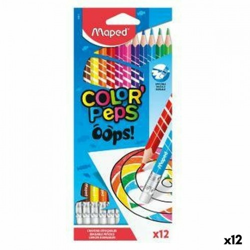Colouring pencils Maped Color' Peps Multicolour 12 Pieces (12 Units) image 1