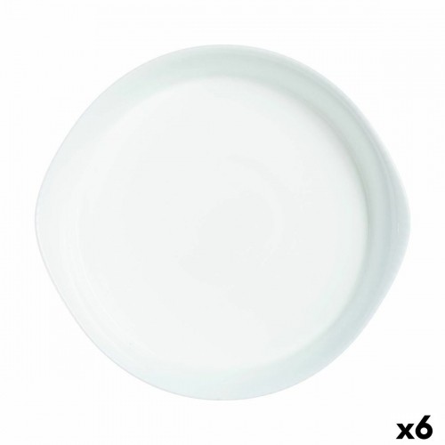 Поднос Luminarc Smart Cuisine Круглая Белый Cтекло Ø 28 cm (6 штук) image 1