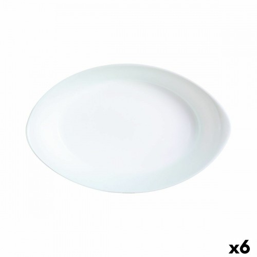 Поднос Luminarc Smart Cuisine Овальный Белый Cтекло 21 x 13 cm (6 штук) image 1