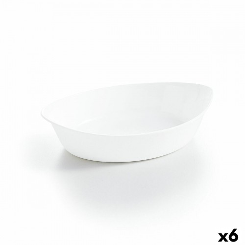 Поднос Luminarc Smart Cuisine Овальный Белый Cтекло 25 x 15 cm (6 штук) image 1