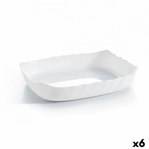 Поднос Luminarc Smart Cuisine Прямоугольный Белый Cтекло 29 x 30 cm (6 штук) image 1