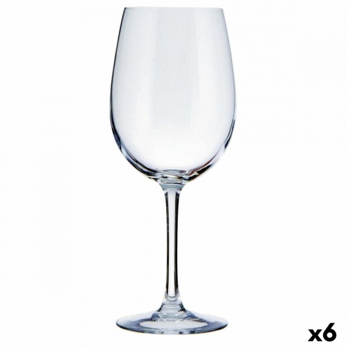 Bigbuy Home Vīna glāze Ebro Caurspīdīgs 350 ml (6 gb.) image 1