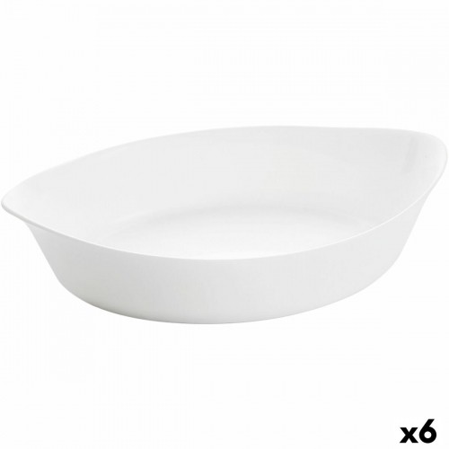 Serving Platter Luminarc Smart Cuisine Oval White Glass 28 x 17 cm (6 Units) image 1