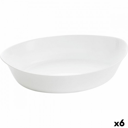 Serving Platter Luminarc Smart Cuisine Oval 32 x 20 cm White Glass (6 Units) image 1
