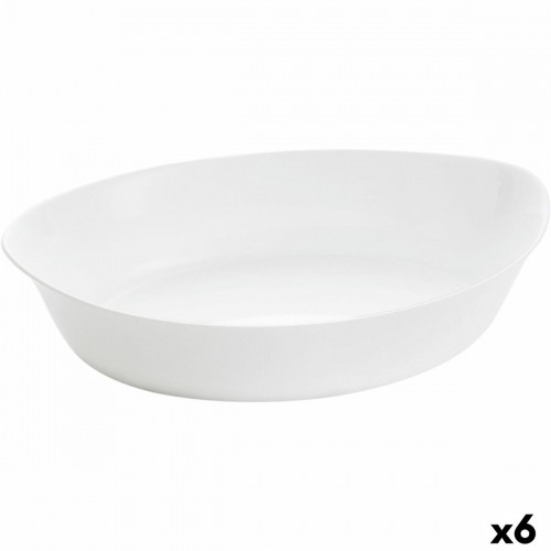 Pasniegšanas Plate Luminarc Smart Cuisine Ovāls 32 x 20 cm Balts Stikls (6 gb.) image 1