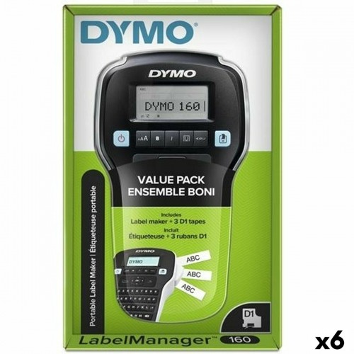 Electric Label Maker Dymo LM160 Black 1,2 mm 6 Units image 1