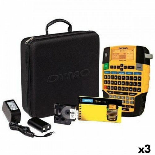 Label Printer Dymo Rhino 4200 (3 Units) QWERTY Portable Briefcase image 1