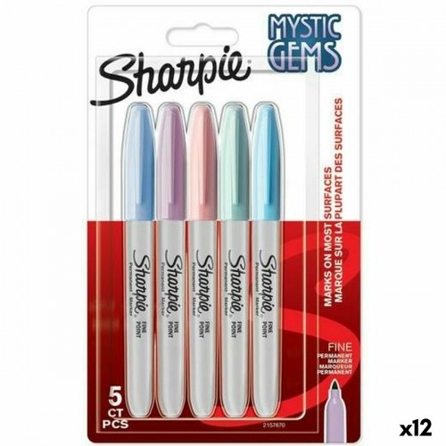 Set of Felt Tip Pens Sharpie Mystic Gems Multicolour 5 Pieces (12 Units) image 1
