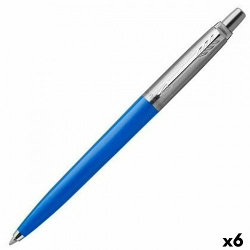 Pildspalva Parker Jotter Originals Zils Tērauds (6 Daudzums) image 1