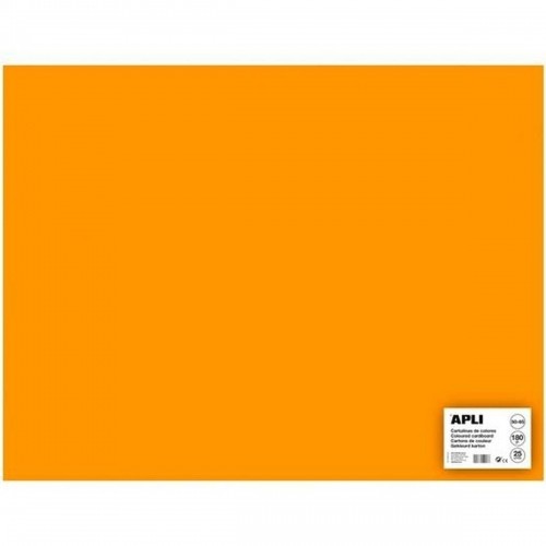 Картонная бумага Apli Оранжевый 50 x 65 cm (25 штук) image 1