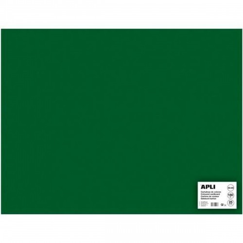 Картонная бумага Apli 50 x 65 cm Темно-зеленый (25 штук) image 1