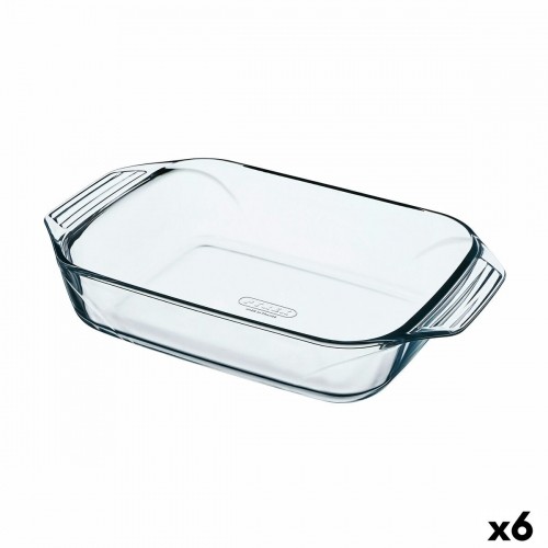 Форма для выпечки Pyrex Irresistible Прямоугольный 31,5 x 19,7 x 6,4 cm Прозрачный Cтекло (6 штук) image 1