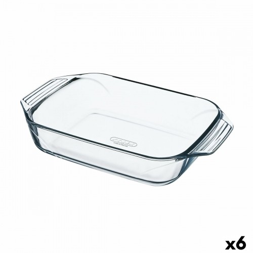 Форма для выпечки Pyrex Irresistible Прямоугольный 27,5 x 16,9 x 6 cm Прозрачный Cтекло (6 штук) image 1