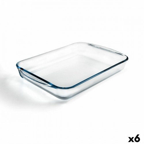Форма для выпечки Pyrex Classic Прямоугольный Прозрачный Cтекло 40 x 27 x 6 cm (6 штук) image 1