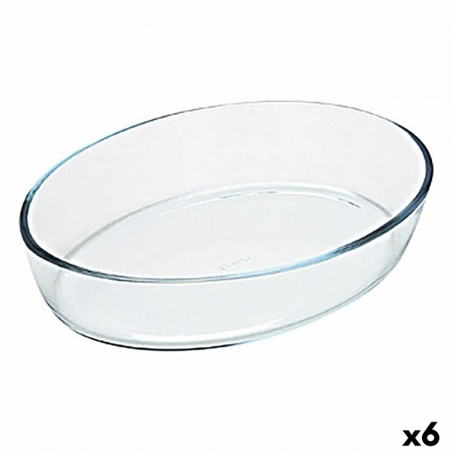 Oven Dish Pyrex Classic Vidrio Transparent Glass Oval 35 x 24 x 7 cm (6 Units) image 1