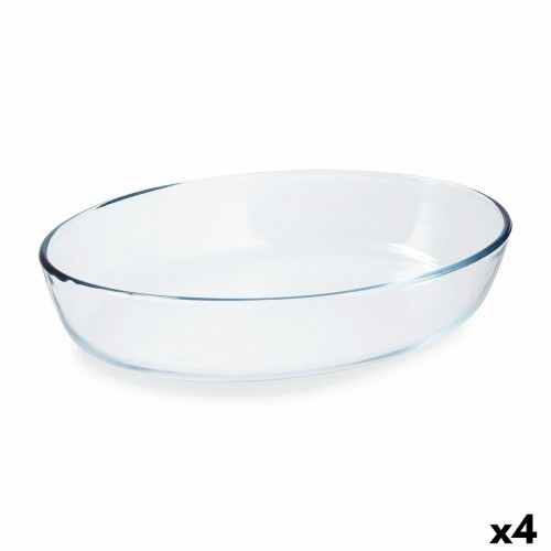 Oven Dish Pyrex Classic Vidrio Transparent Glass Oval 30 x 21 x 7 cm (4 Units) image 1