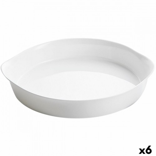 Cake Mould Luminarc Smart Cuisine White Glass Circular Ø 28 cm 6 Units image 1