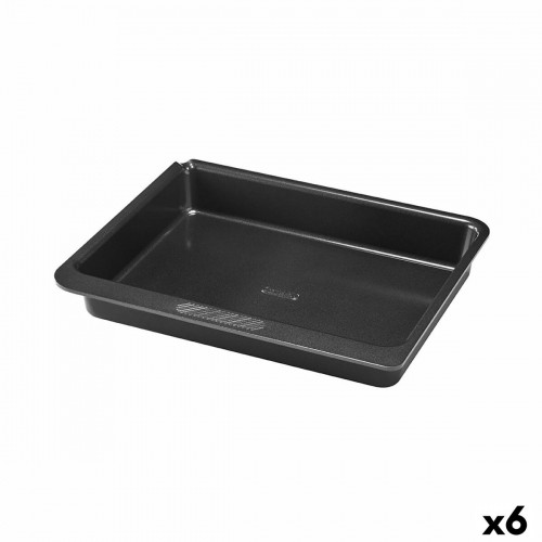 Форма для выпечки Pyrex Magic Квадратный Прямоугольный Чёрный Металл 24 x 24 cm (6 штук) image 1