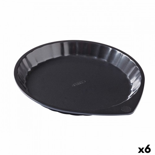 Krāsns Veidne Pyrex Magic Apaļš Melns Plakans Ø 27 cm (6 gb.) image 1