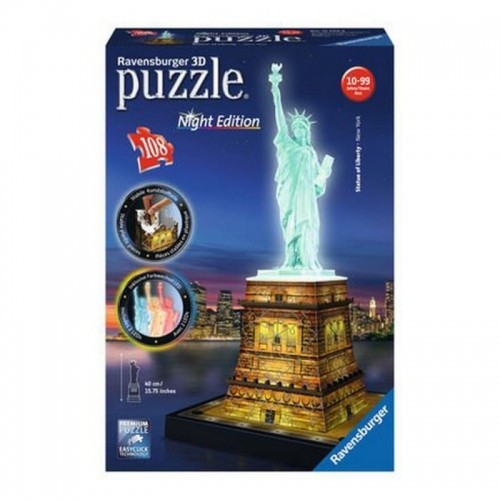 3D Puzzle Night Edition Ravensburger 12596 (108 pcs) 216 Pieces image 1