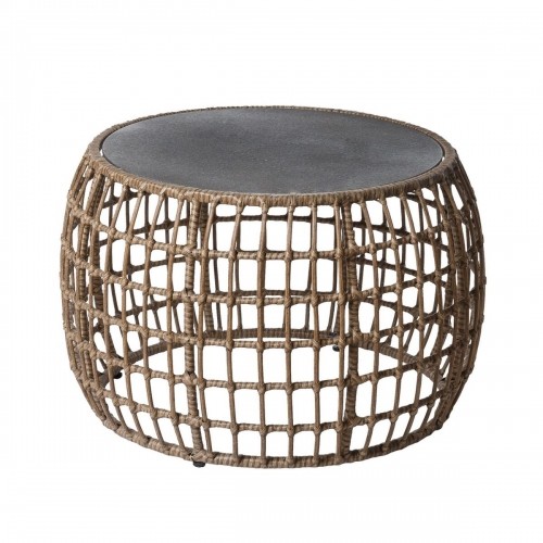 Centre Table Ariki Table Steel Rattan Tempered Glass synthetic rattan 73 x 61 x 46 cm image 1