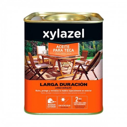 Teak oil Xylazel Long lasting Natural 750 ml Matt image 1