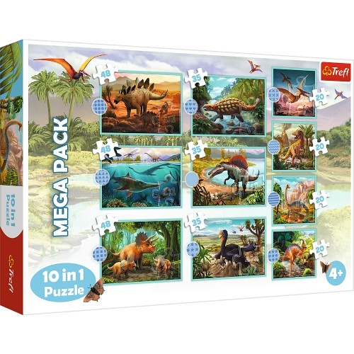 Trefl Puzzles TREFL Pužļu komplekts Dinozauri, 10in1 image 1