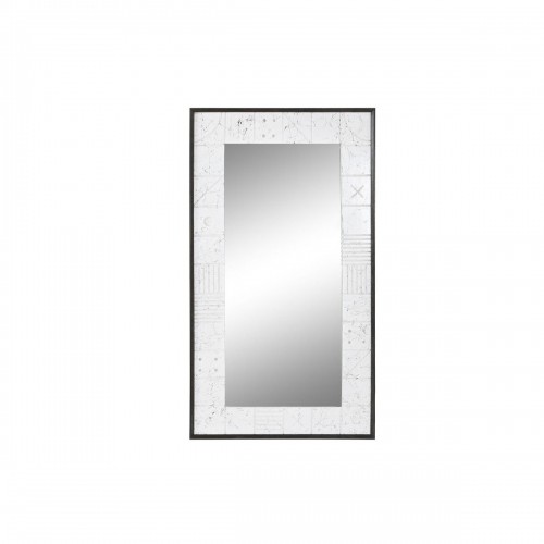 Настенное зеркало DKD Home Decor 130 x 4 x 70 cm Стеклянный Белый Древесина манго современный image 1