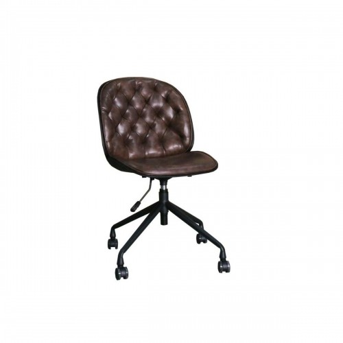 Office Chair DKD Home Decor 47,5 x 57,5 x 83 cm Dark brown polypropylene image 1