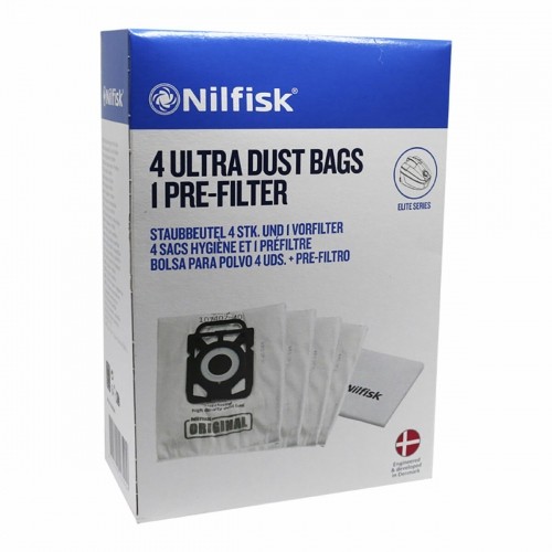 Replacement Bag for Vacuum Cleaner Sil.ex Nilfisk (4 Units) image 1