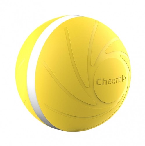 Interactive ball for dogs and cats Cheerble W1 (Yellow) image 1