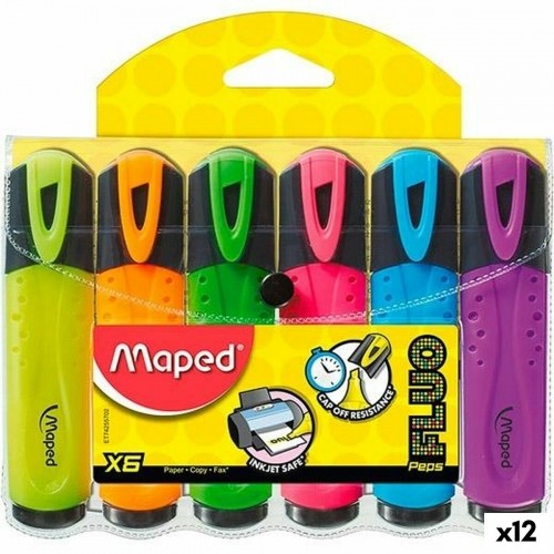 Fluorescējošs Marķieris Maped Peps Classic Daudzkrāsains (12 gb.) image 1