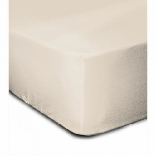 Fitted sheet Lovely Home Beige 160 x 200 cm image 1