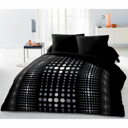 Nordic cover HOME LINGE PASSION Steevy Black 220 x 240 cm image 1
