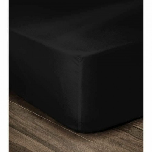 Fitted sheet Lovely Home Black 160 x 200 cm image 1