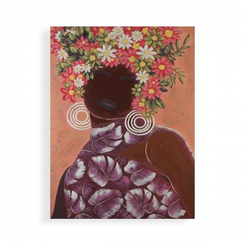 Painting Versa Pink Flowers Canvas Pinewood 2,8 x 90 x 120 cm image 1