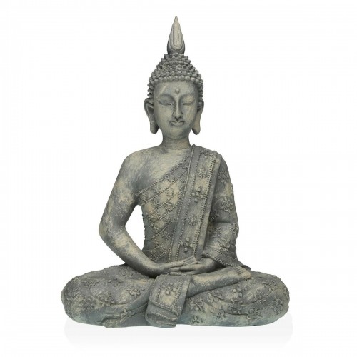Декоративная фигура Versa Серый Будда 19 x 40 x 28 cm Смола image 1