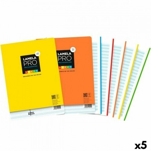 Replacement sheets Lamela Multicolour A4 100 Sheets 4 mm (5 Units) image 1