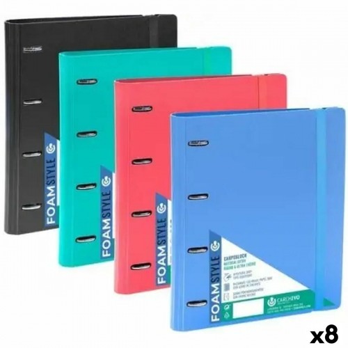 Ring binder Carchivo Multicolour A4 (8 Units) image 1