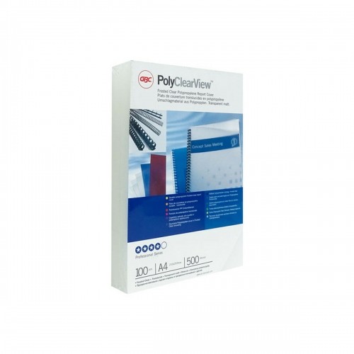 Binding covers GBC 100 Units Transparent A4 polypropylene (100 Units) image 1