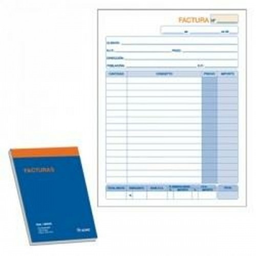 Invoice Check-book DOHE 50006 1/4 10 Pieces 100 Sheets image 1