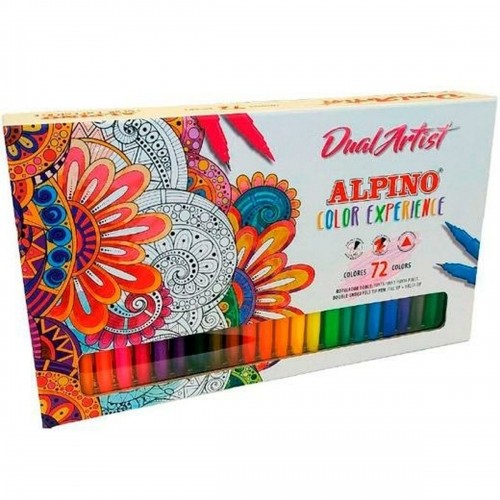 Набор маркеров Alpino Dual Artist Разноцветный (72 Предметы) image 1