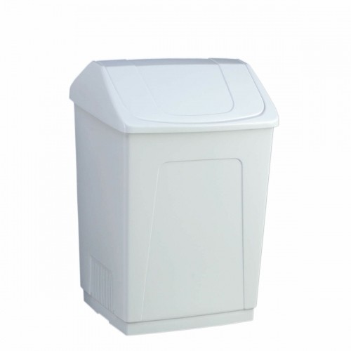 Rubbish bin Denox White 55 L image 1