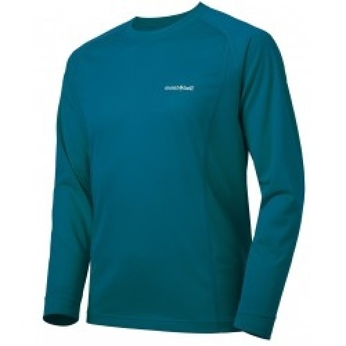 Mont-bell Krekls COOL Long Sleeve T M S Blue Green image 1