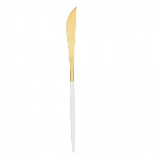 Knife Set Bidasoa Gio Golden White Metal (12 Units) image 1